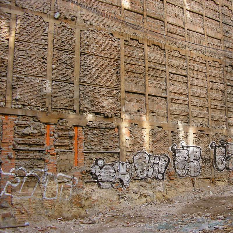 Demolition in Madrid.