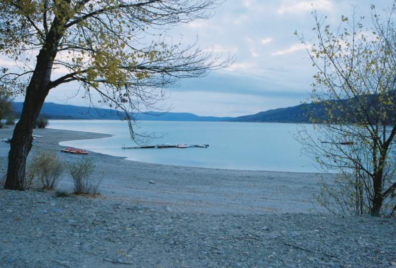 Una vista del lago de Sainte-Croix.
